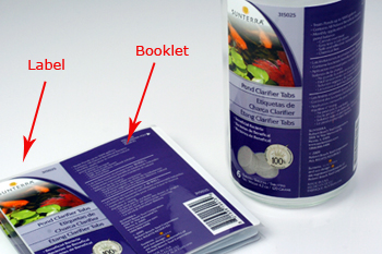 A Breakdown of a sidekick booklet label.